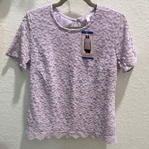 Women's Purple Lace Blouse